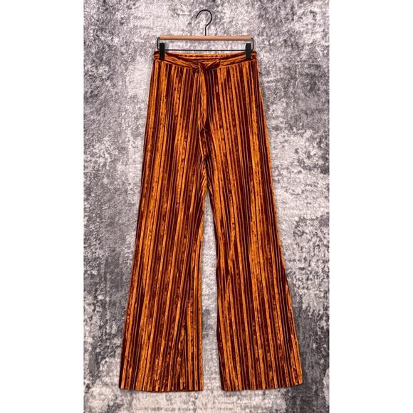 New House of Harlow Pants Small Womens Revolve Accordion Pleat Flowy Velvet - Picture 1 of 7